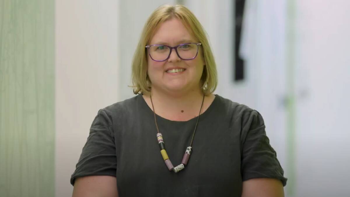 Finalist for the 2024 MLHD Volunteer of the Year award, Safewards Facilitator (Mental Health Unit, Wagga Wagga), Samara Franke. Picture from MLHD YouTube