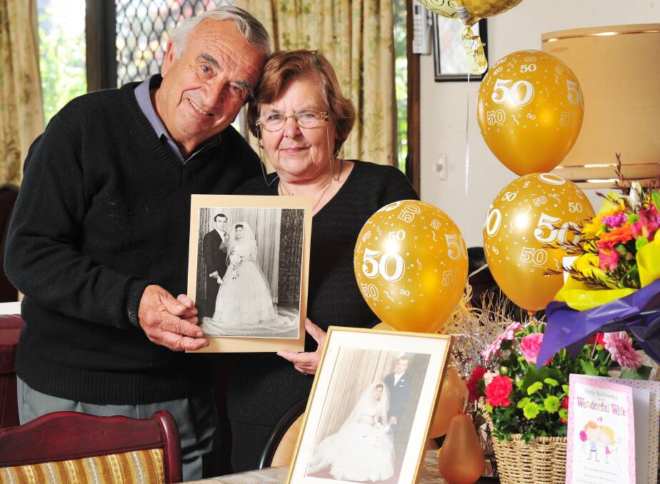 WEDDED BLISS: Michael and Dawn Georgiou celebrated their 50th wedding anniversary at the weekend. Picture: Kieren L Tilly