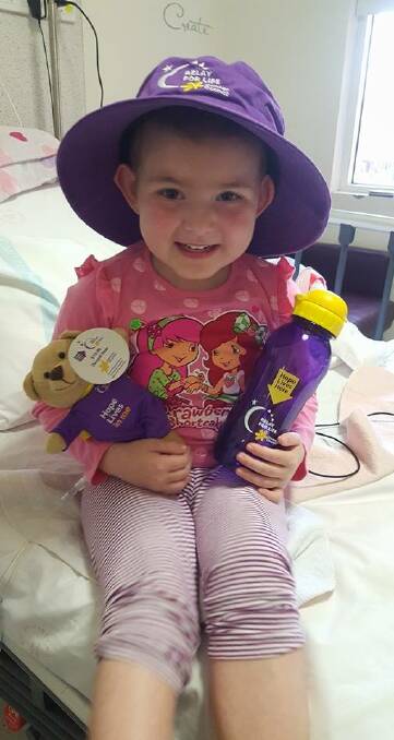 LITTLE ANGEL: Isabella McInerney is all ready for Relay for Life next weekend. A team, Isabella Angels, was registered after the four-year-old finished chemotherapy.