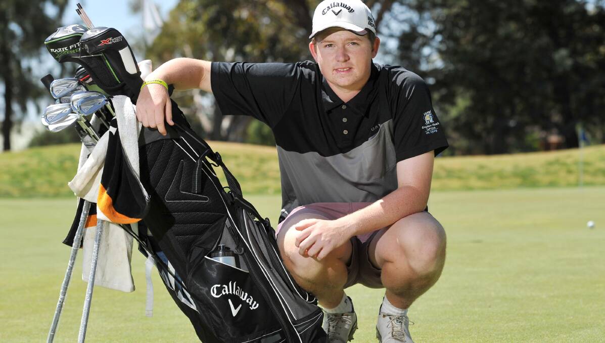 LOCAL CHANCE: Kurt Burns will return home to play in the City of Wagga Open at Wagga Country Club this weekend. Picture: Laura Hardwick