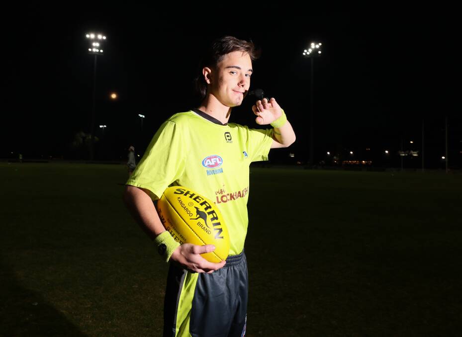 Wagga 19-year-old John Kennedy is enjoying the start to his time with Riverina Umpires Association this season. Picture by Les Smith