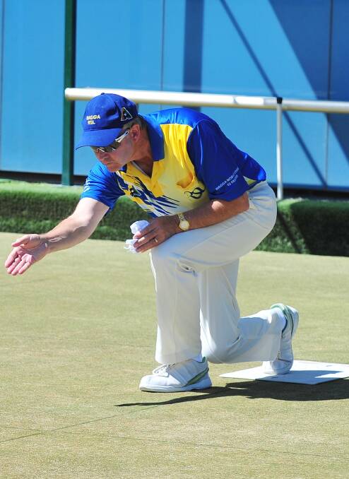 ON TARGET: Wagga RSL's Dave Inglis in action. Picture: Kieren L Tilly