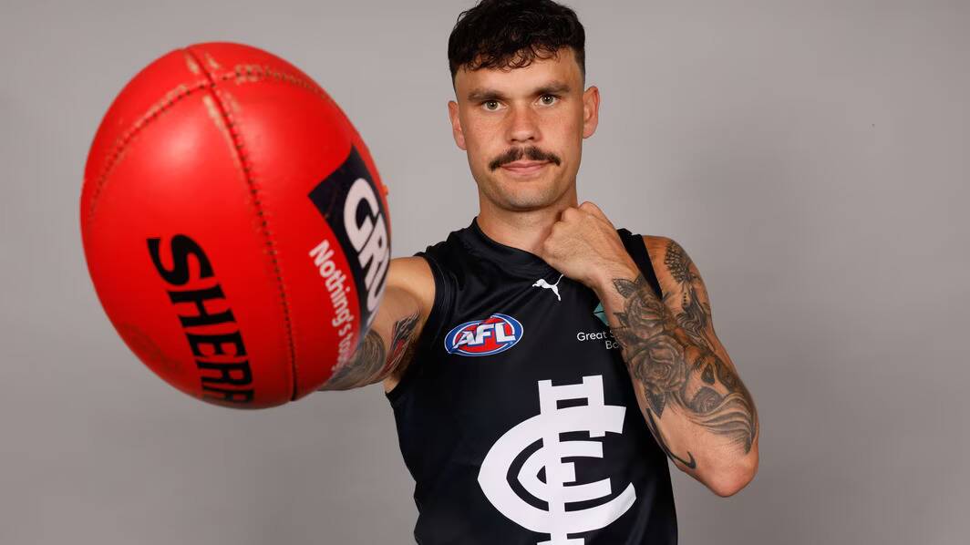 Narrandera footballer Zac Williams will make his return to football in Carlton's opening round clash against Brisbane on Friday night. Picture by Carlton FC