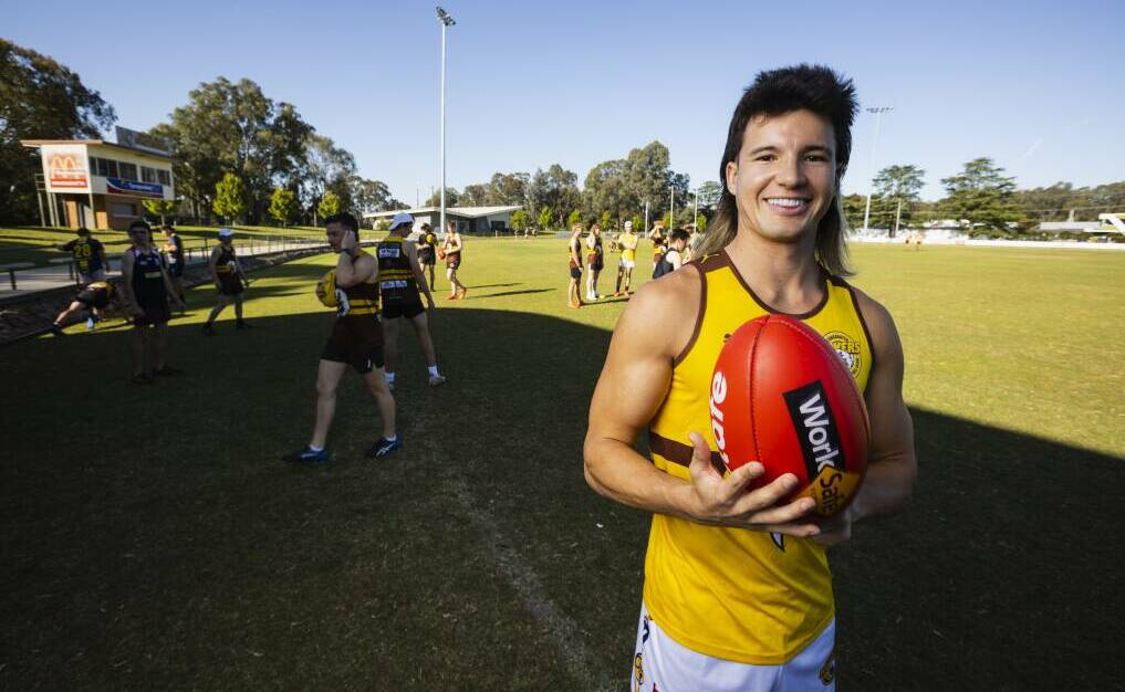 Tom Baulch at Wangaratta Rovers last season. Picture by The Border Mail