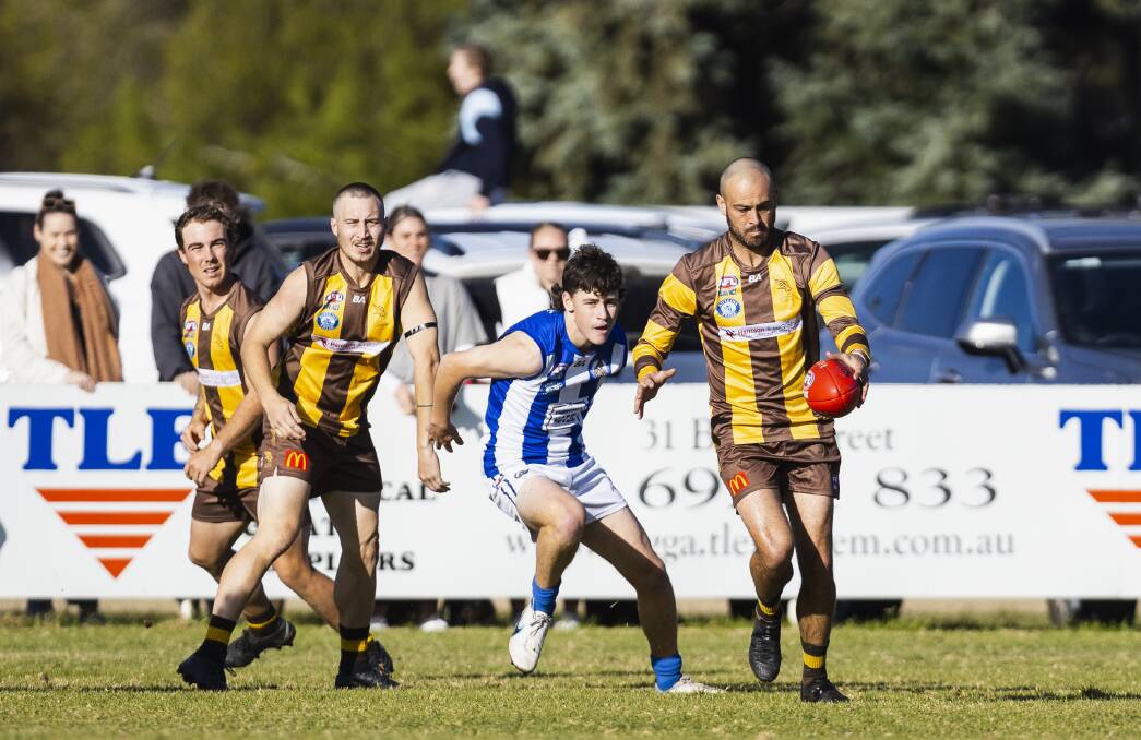 Brocke Argus in action for East Wagga-Kooringal against Temora last season at Gumly Oval. Picture by Ash Smith