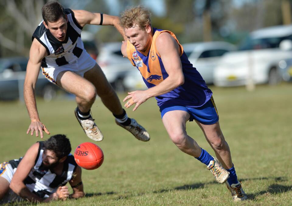 Mark Flack in action at Narrandera earlier in his career. Picture by Michael Frogley