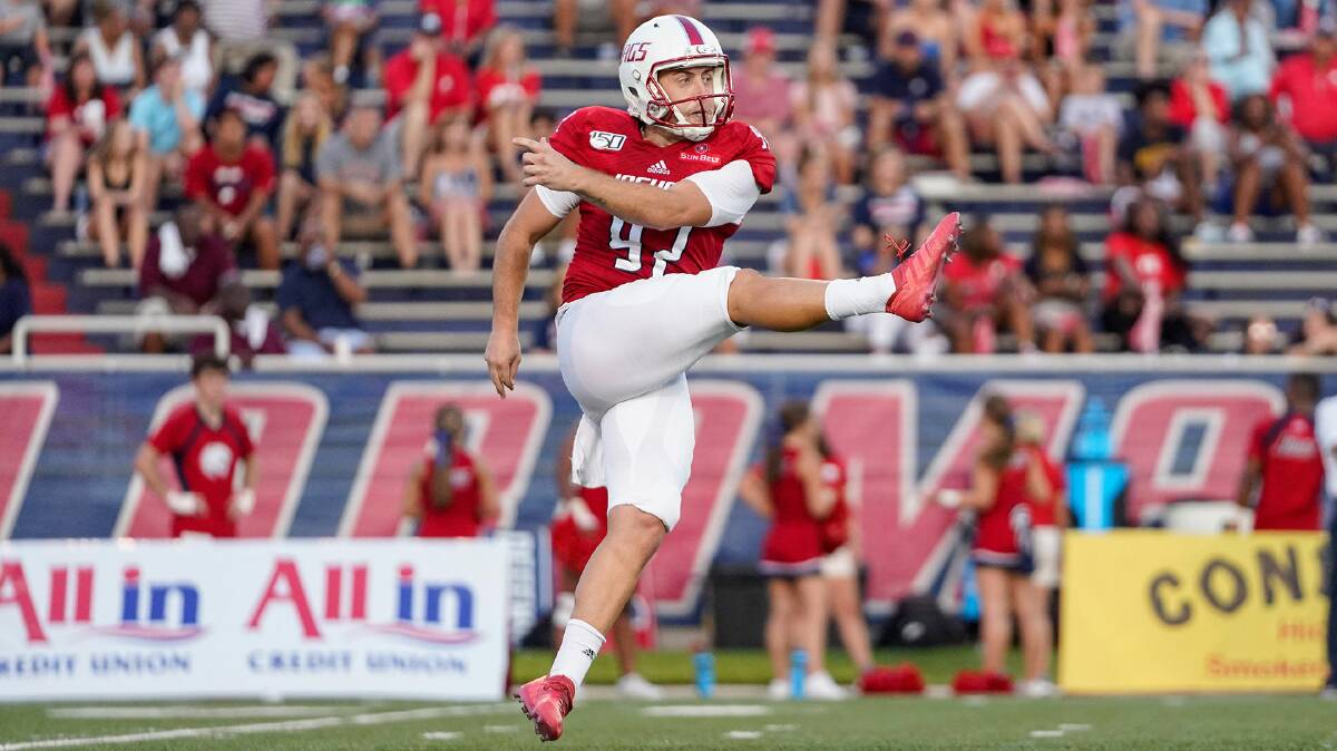 Jack Brooks in action for University of South Alabama. Picture by Bradley McPherson