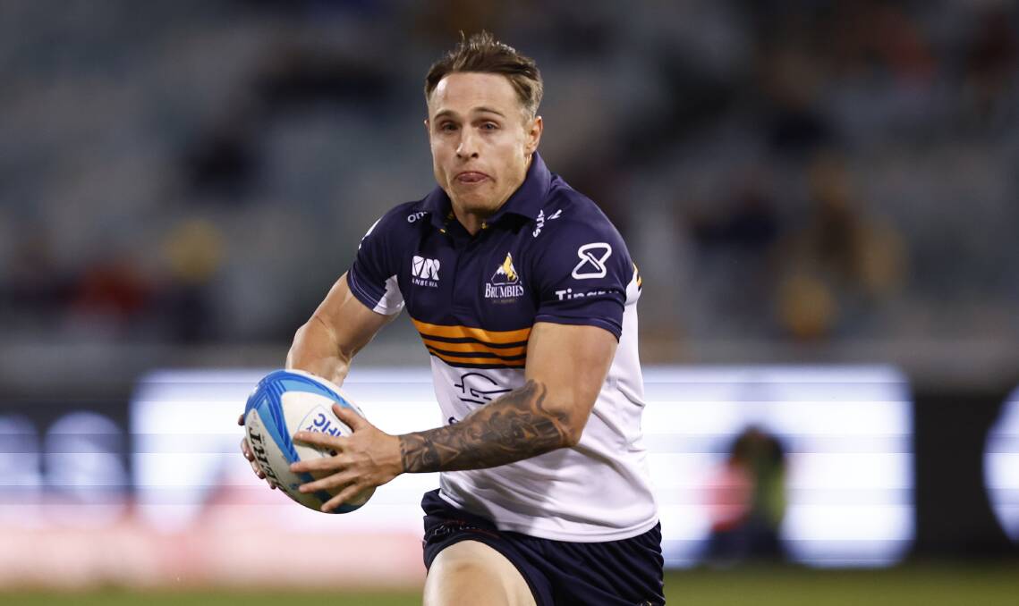 Corey Toole in action for the Brumbies this season. Picture by Keegan Carroll