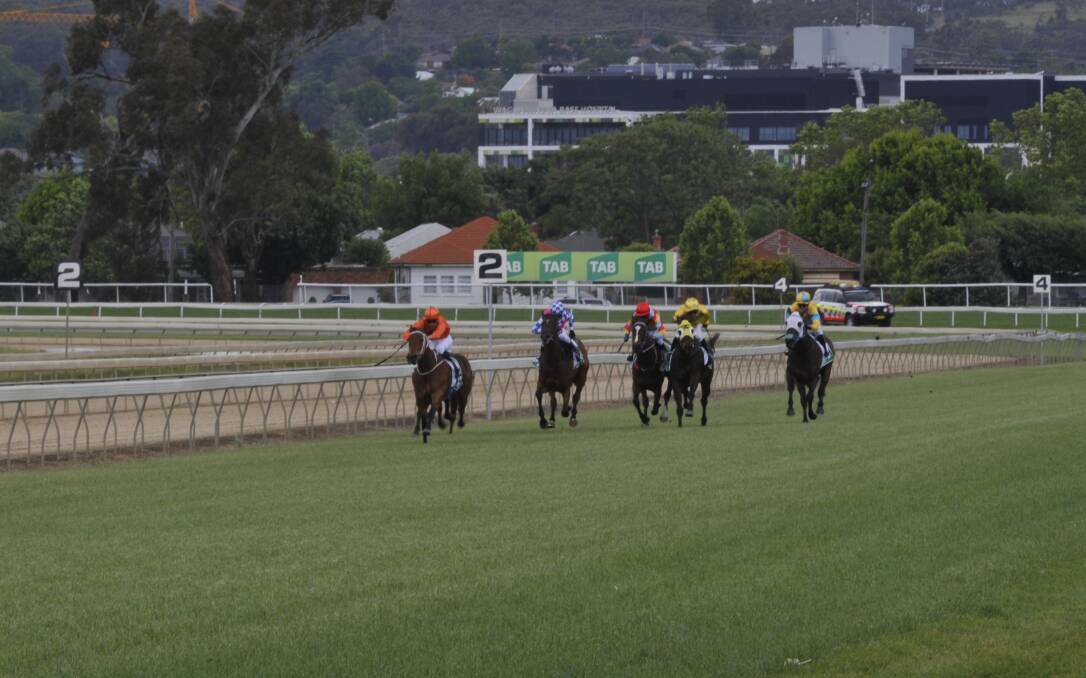 Murrumbidgee Turf Club's Riverside track was rated a heavy 10 on Thursday but is expected to be right for racing on Saturday. Picture by Matt Malone