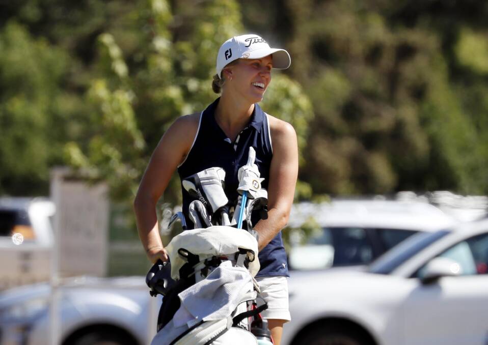 Queensland golfer Rhianna Lewis will be back in action at Wagga Country Club this week after being beaten in a play-off at Mollymook on Monday. Picture by Les Smith