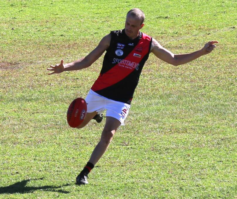Jed Jenkins was best-on-ground for Marrar on Saturday. Picture by Cathie Fox