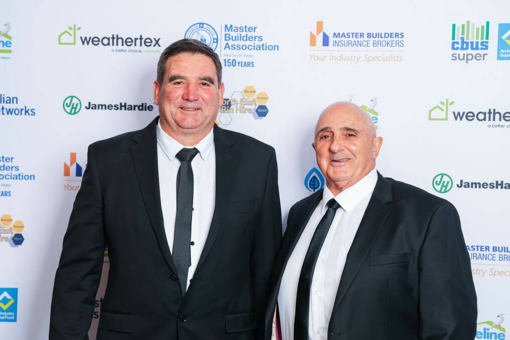 Peter Gregurke and Bruno Musitano, the judges for the Master Builders Association's 2024 Riverina Murray's Excellence in Building Awards. 