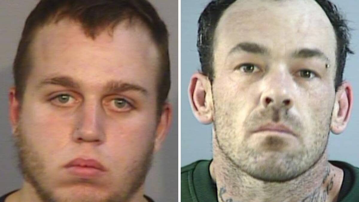 David Kendray and Anthony Sturgiss are both wanted by Murray River Police District.