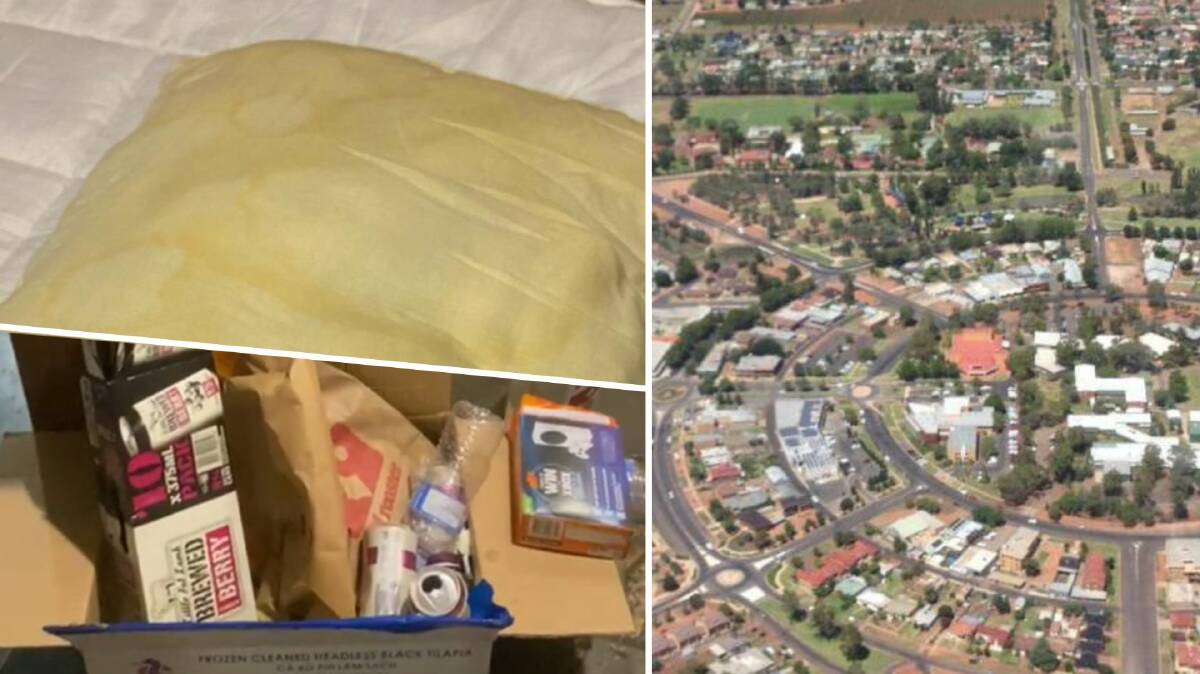 Agricultural workers looking for accommodation in Griffith landed in a property with stained and yellowing bedding and rubbish stored in the kitchen. Picture file, insets supplied