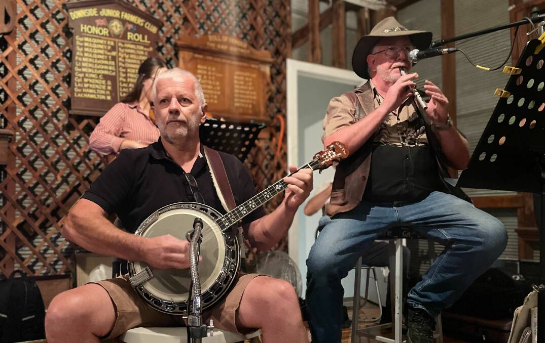 Ian Charles has played his last gig with The Tin Shed Rattlers, hanging up the banjo with the band after 38 years on Saturday night at the Downside Bush Dance. PIcture by Emily Anderson