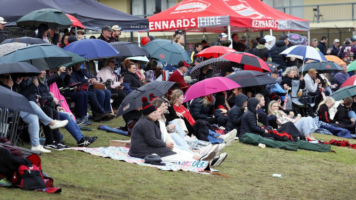 Part of the second largest ever crowd for the Farrer League grand final day. Picture by Les Smith
