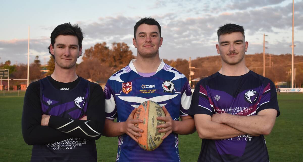 Rowan Hoare, Roy Smith and Beau Davies are hoping to help Southcity turn the tides on Young in the Weissel Cup grand final on Sunday. Picture by Courtney Rees