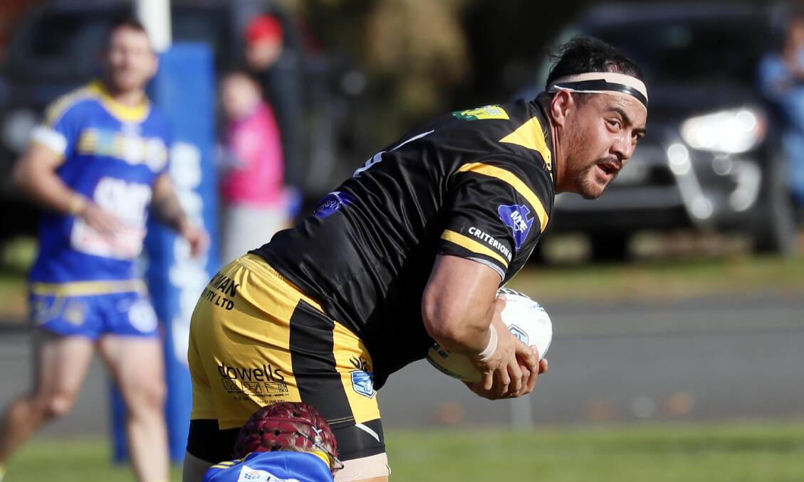 Noa Vanisi will miss Gundagai's clash with Young on Sunday alongside fellow front rower Joel Field. Picture by Les Smith