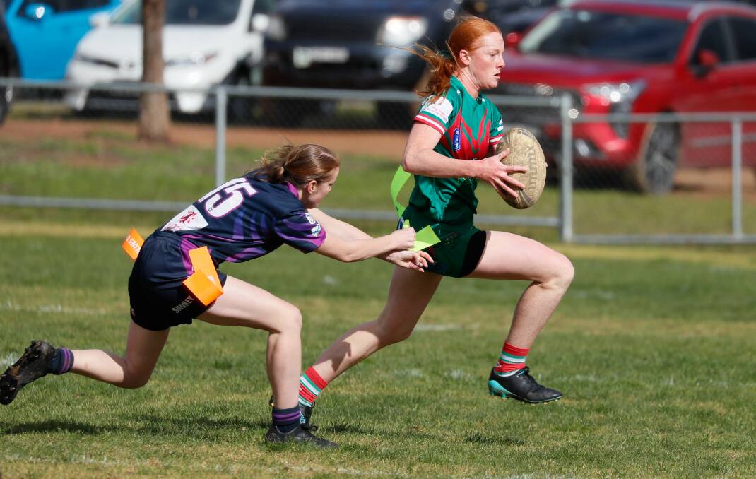 Sophie Crouch scored a double as Brothers fell just short of becoming the second team to get the better of Temora this season on Saturday. Picture by Les Smith