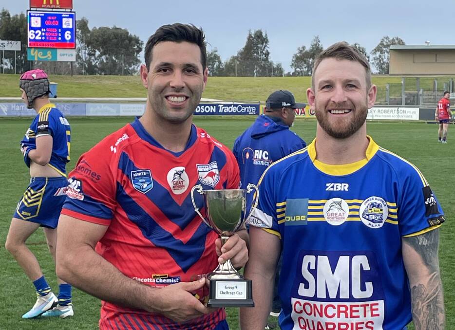 Kangaroos captain-coach Nathan Rose maintains his grasp on the Challenge Cup after taking a big win over Daniel Foley's Junee outfit on Saturday. Picture supplied