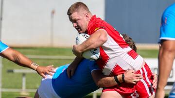 Temora front rower Hayden Philp could miss the rest of the regular season after breaking his arm. Picture by Les Smith