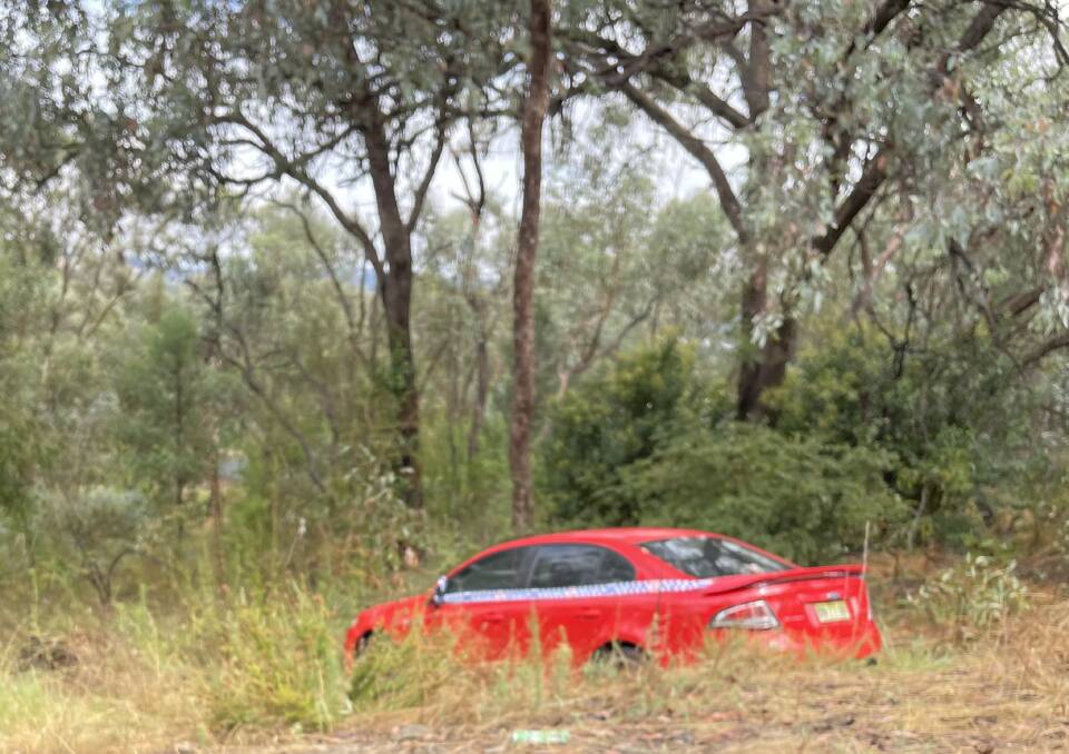 One of multiple crashes on Willans Hill, Kooringal during a downpour on Monday. Picture by Taylor Dodge