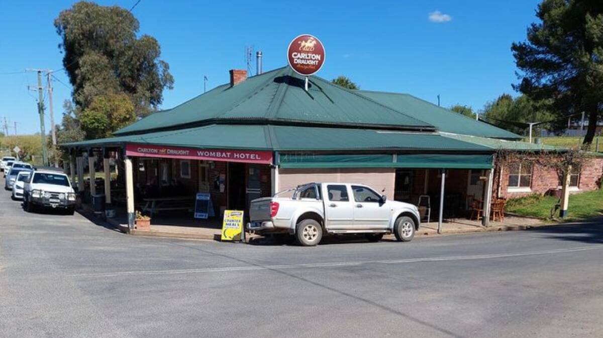 The Wombat Hotel, between Cootamundra and Young, will be auctioned off next week at the same time as Wallendbeen Hotel. Picture supplied 