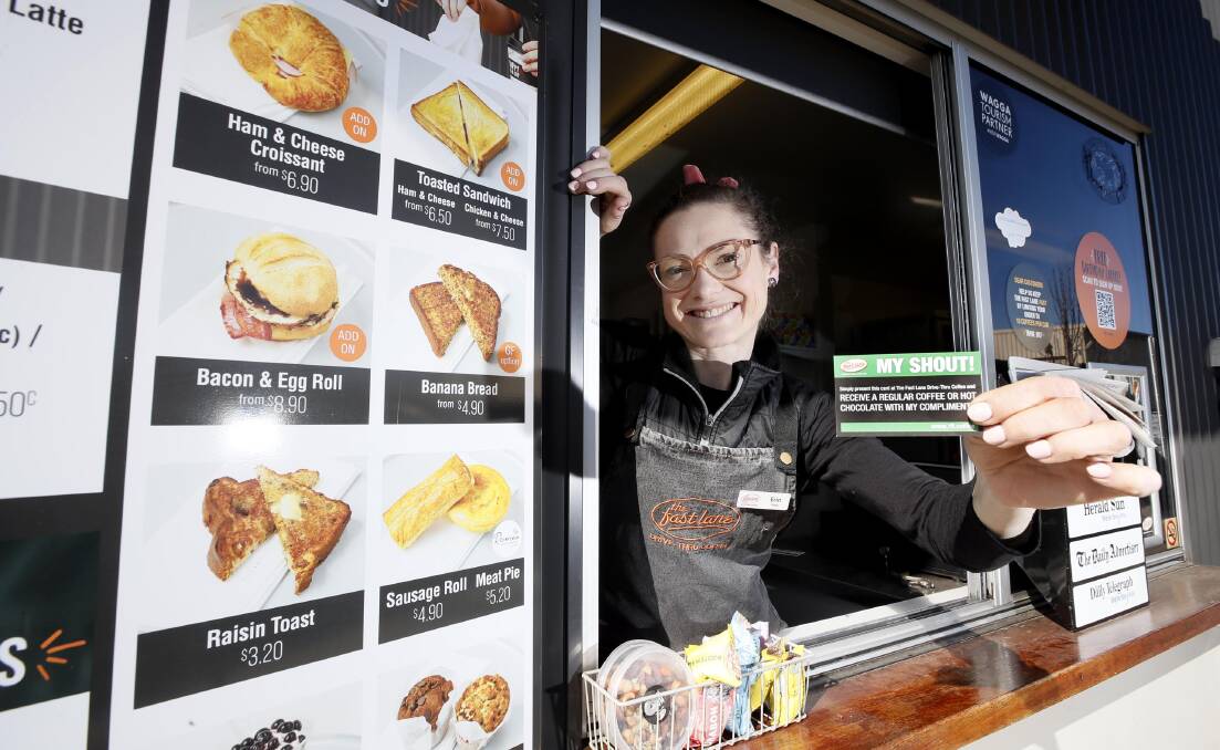 BE KIND: The Fast Lane Drive Thru Wagga operations manager Erin Satchell said the city's residents are among the most generous. Picture: Les Smith 