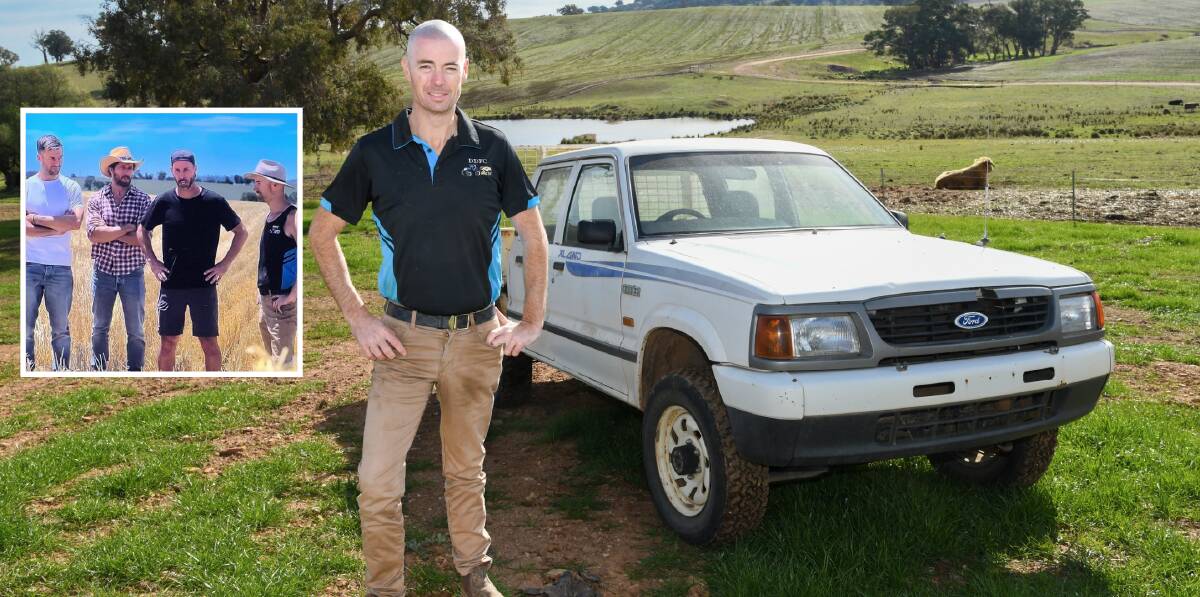Wagga farmer Cam Dooner featured in the latest episode of Top Gear Australia which was filmed at his farm in Maxwell. Picture by Bernard Humphreys 