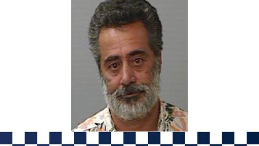 Akbar Tirehdast, 52, wanted on an outstanding arrest warrant is known to frequent Boree Creek and Sydney. Picture by NSW Police