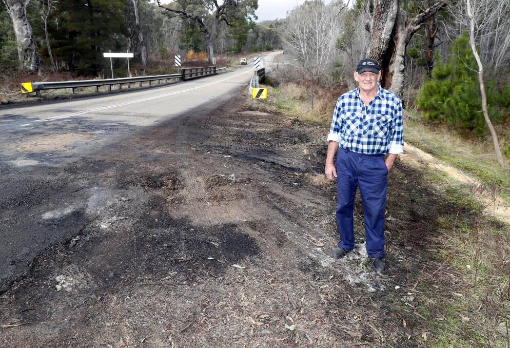 Rosewood resident Merv Piper wants something done about the Murraguldrie bridge, following a recent truck fatality. Picture by Les Smith 