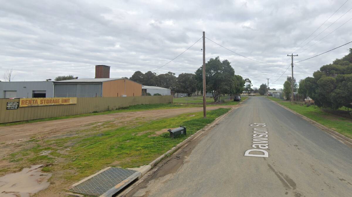 Moama storage units destroyed on Dawson Street after fire. Picture by Google Maps