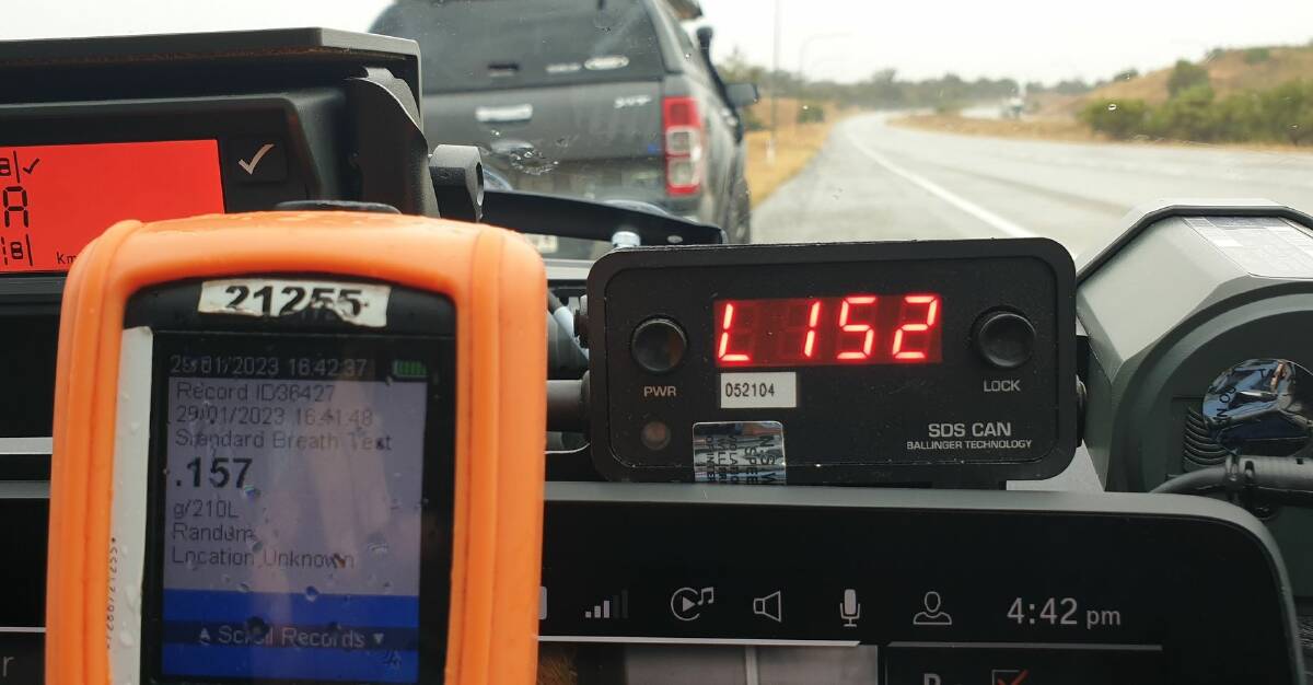 Police stopped a Queensland man allegedly travelling at 152 kilometres per hour on the Hume Highway at Coolac. Picture by NSW Police 