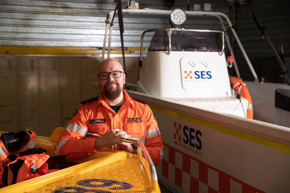 Wagga SES volunteer Troy Orellana is one of the many residents who dedicate their spare time outside of their full time jobs to serve the community in times of need. Picture by Madeline Begley 