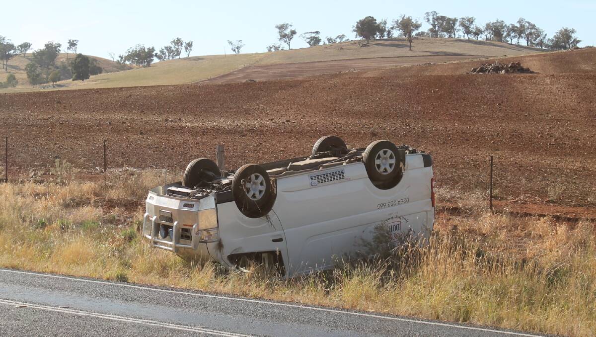 Wagga Driver Walks Away From Van Rollover Between The Daily