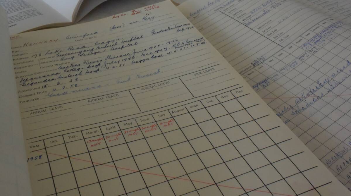 BACK IN THE DAY: Medical records have changed dramatically from when the current hospital was built in 1910 to today.