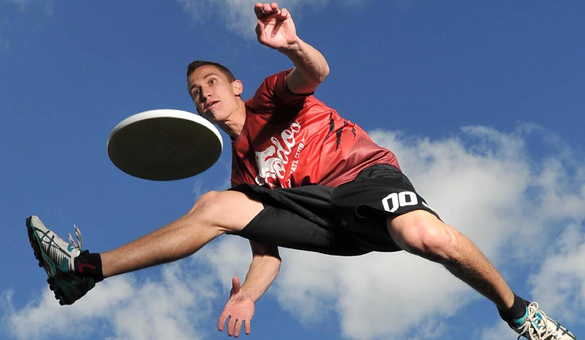 WHAT A STRIKE: Former CSU ultimate frisbee player Sam Lopes takes a shot in a tournament.Shots like these will be taken in the Uni Games. 