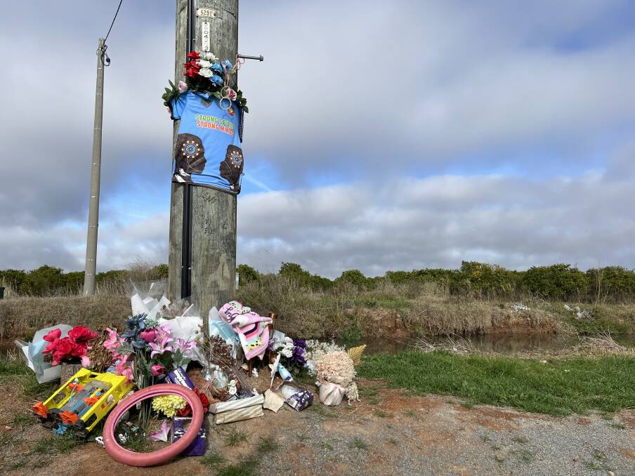 Tributes at the scene of the accident continue to be laid. Picture by Talia Pattison
