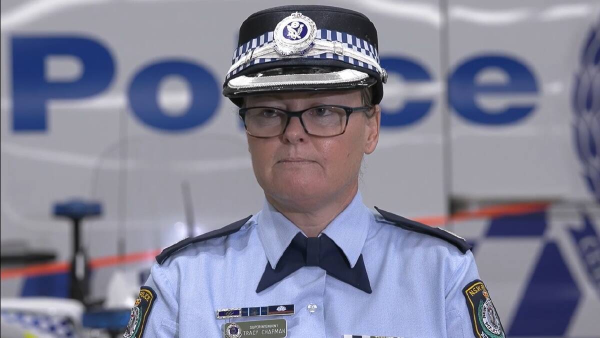 Superintendent Tracy Chapman from the NSW Police Force spoke about the fatal accident which killed four people near Yanco during a press conference on Wednesday, April 5. Picture: NSW Police Force 