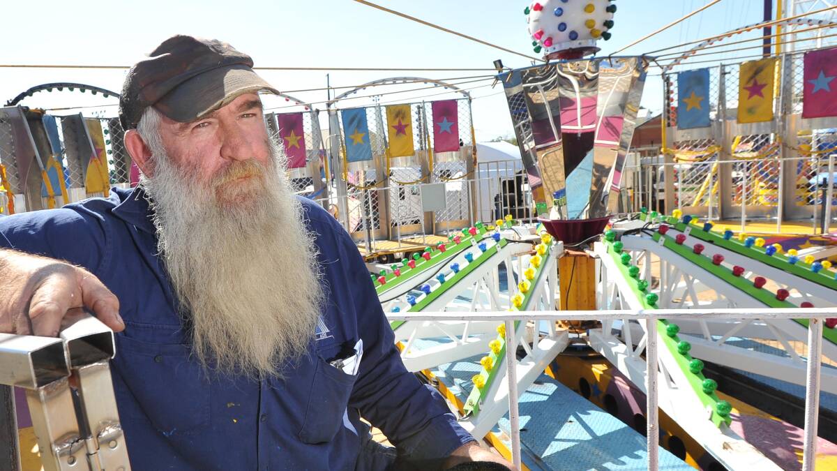 THE CARNY CODE: Lifelong carny Marshall Pellick says shows are 'in the blood' of country communities. Picture: Laura Hardwick