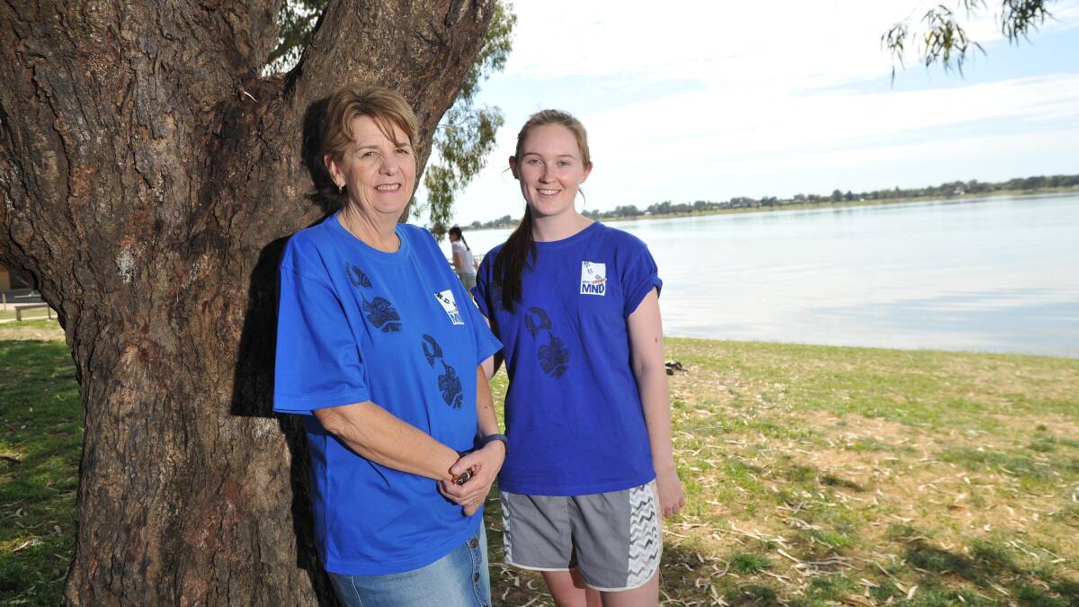 ON THE RIGHT FOOT: Denise Hart and Brittany Griffiths will be pounding the pavement on October 25 for Walk to d’Feet MND at Lake Albert. Picture: Laura Hardwick