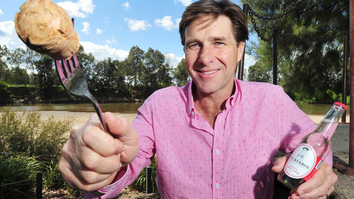 TASTEBUD TREASURE: Cork & Fork Fest co-organiser Tim McMullen is vying for a revival of Wagga Beach through a twilight food festival. Picture: Kieren L Tilly
