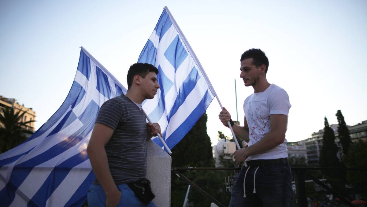 NO SLAVE: Fred Goldsworthy applauds Greece's stance.