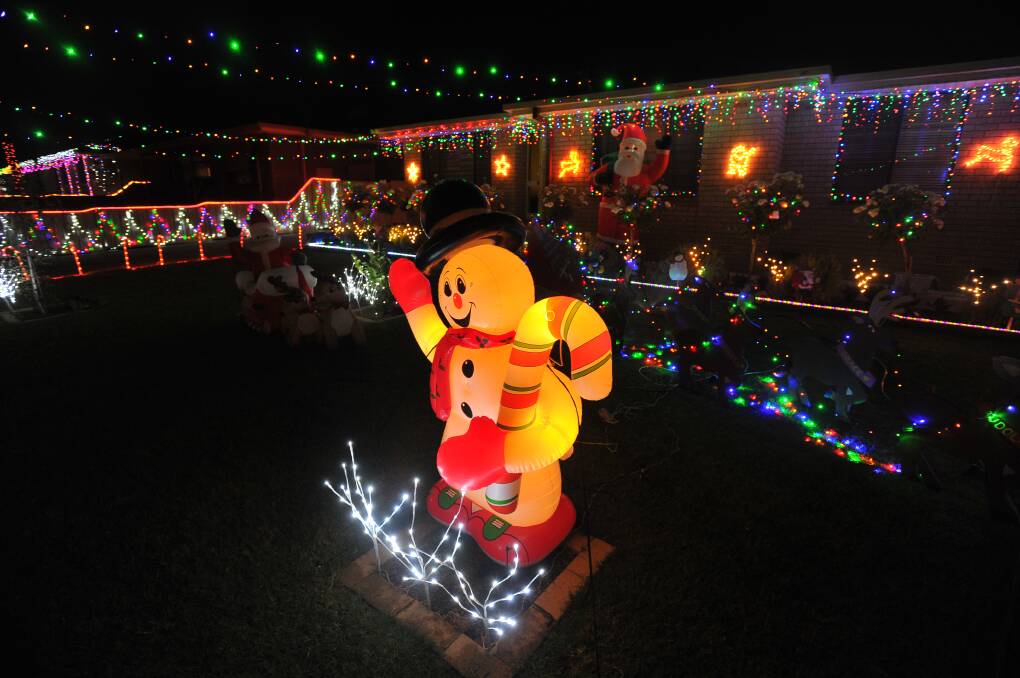 Wagga Christmas lights map 2015