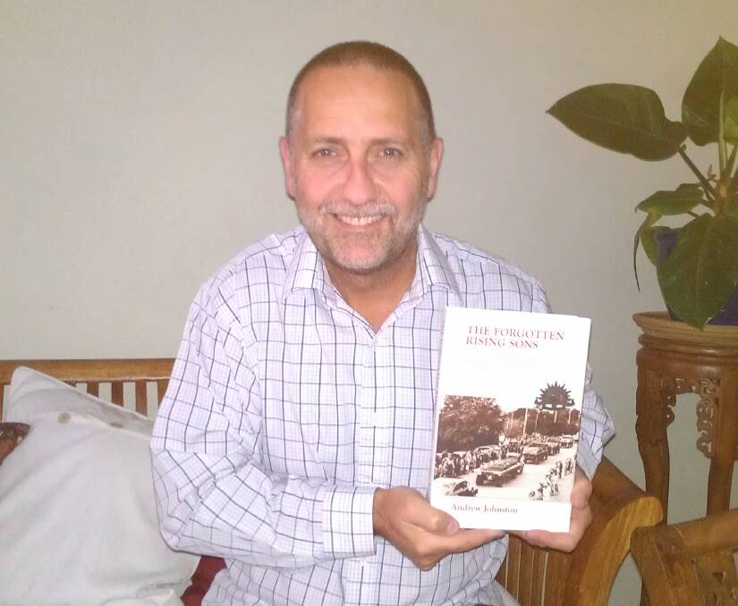 KAPOOKA TRAGEDY: Andrew Johnston with his book on the Kapooka training tragedy.