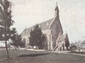 St Johns Church in 1903, featured on an old postcard. Supplied picture (Wagga Wagga Historical Society)