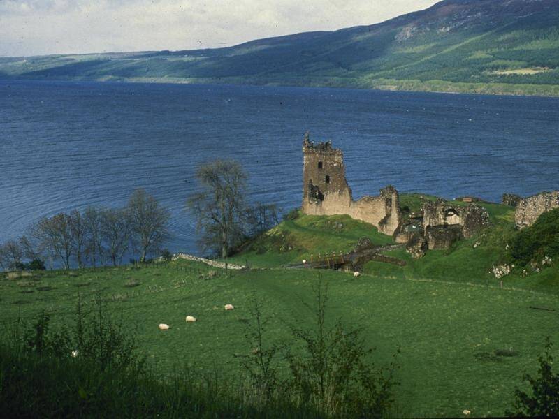 Volunteers have positioned themselves at 17 observation posts around Loch Ness as part of a search. (AP PHOTO)