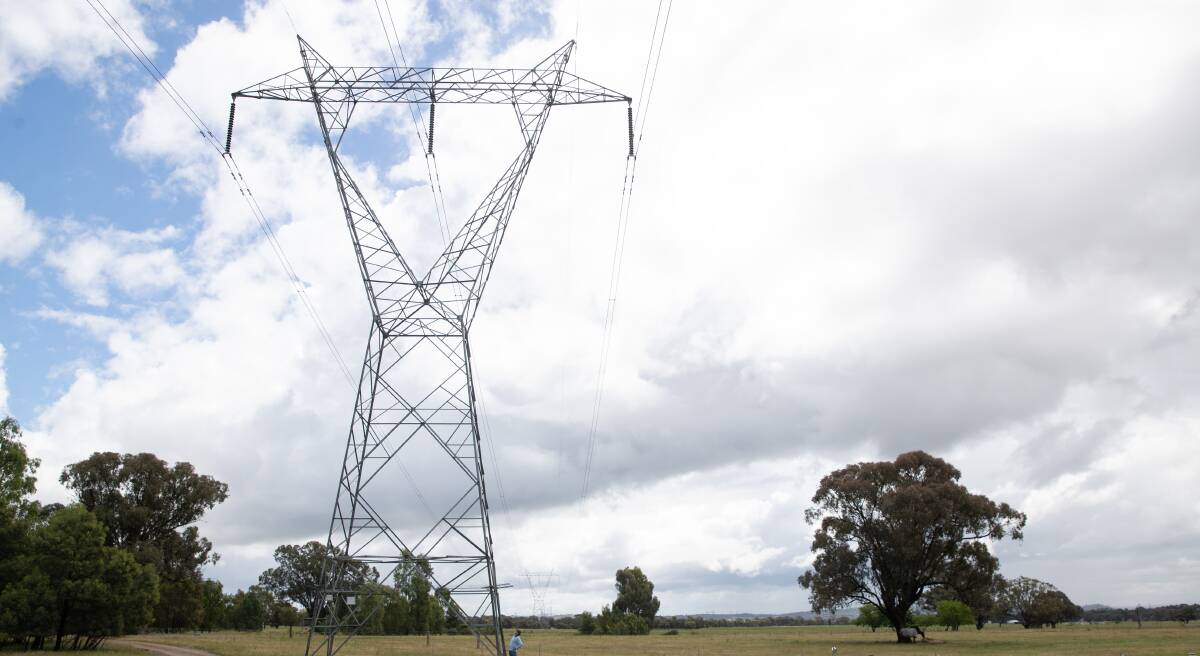 The HumeLink project will run three transmission lines between Maragle, Bannaby and Wagga substations that will carry up to 500 kilovolts. File picture by Madeline Begley