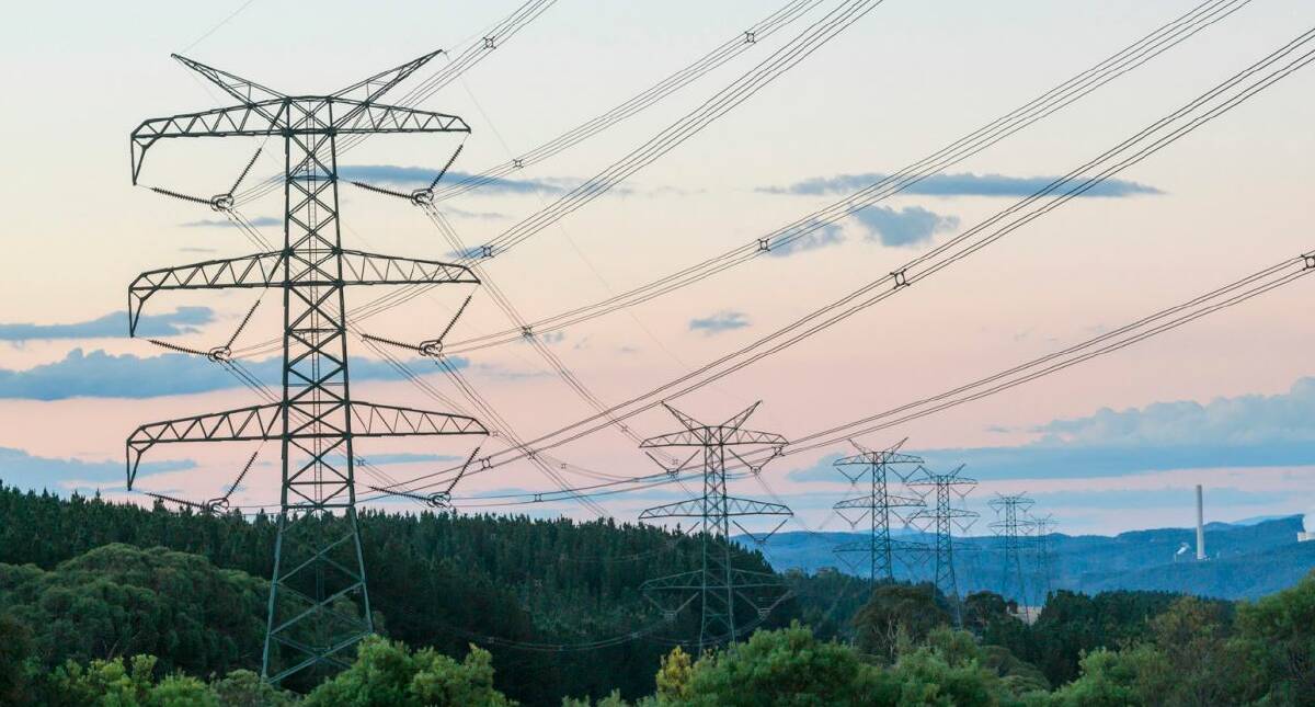 An example of the kind of high-voltage electricity transmission towers that could run from Wagga to the Snowy Hydro scheme under the HumeLink project. Picture by Transgrid